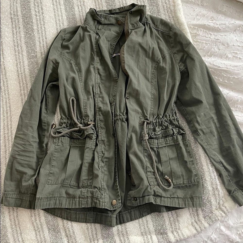 Olive Green Cargo Jacket
